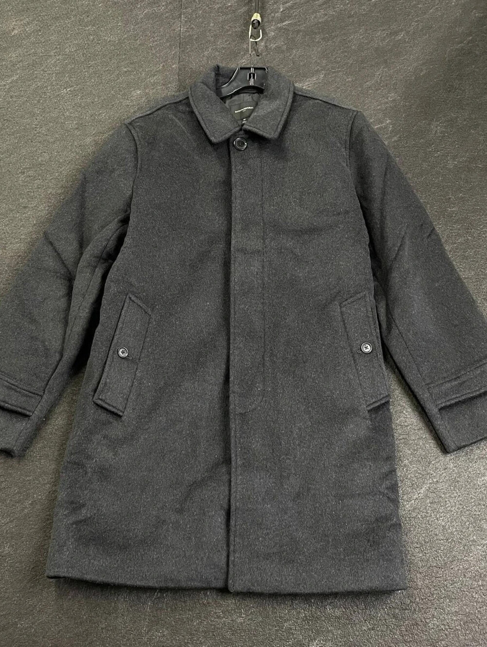 BANANA REPUBLIC FACTORY Wool Mac Jacket Men's Size M Charcoal NWT $280 Luxury